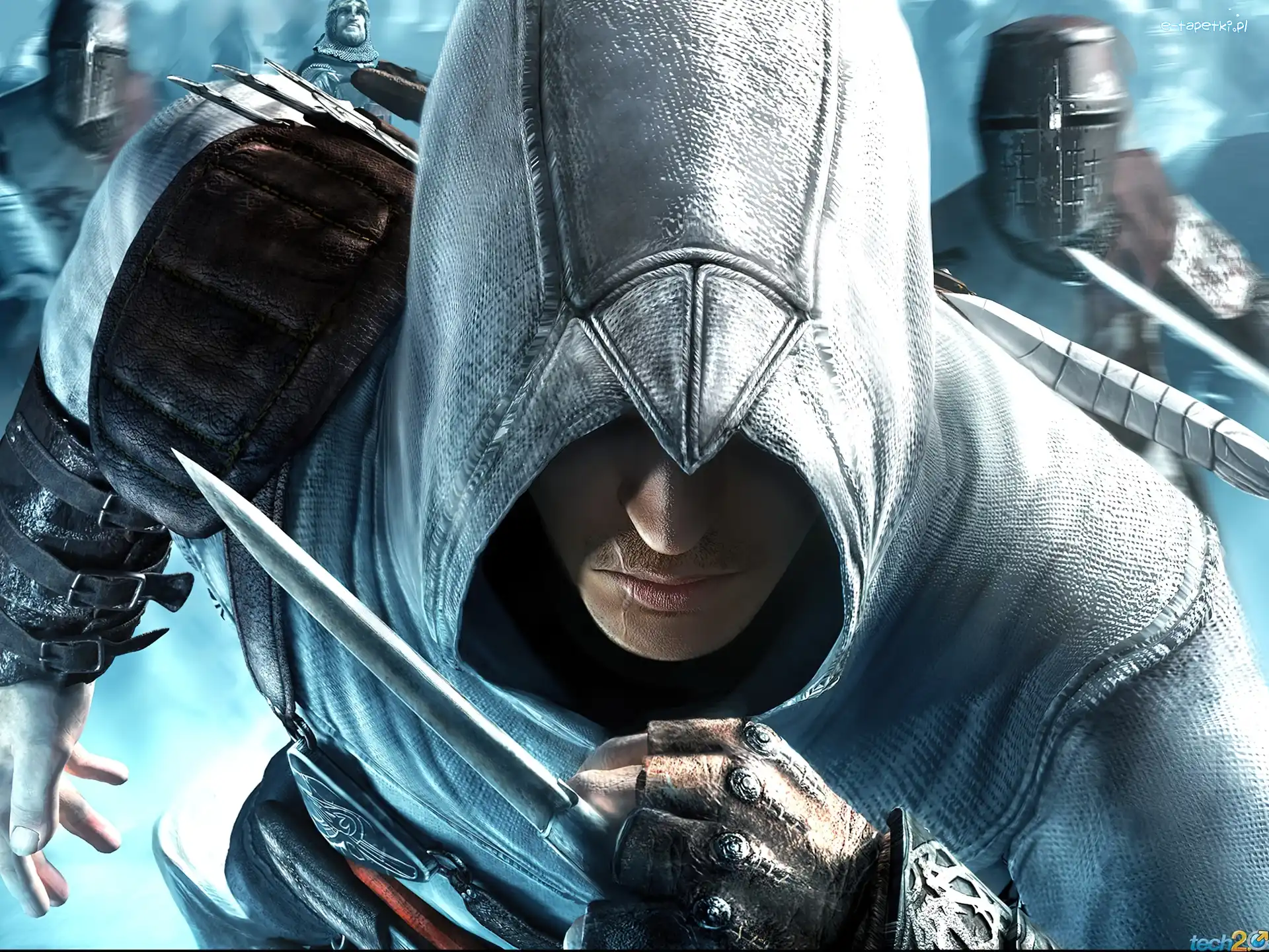mężczyzna, Assassins Creed, sztylet, postać