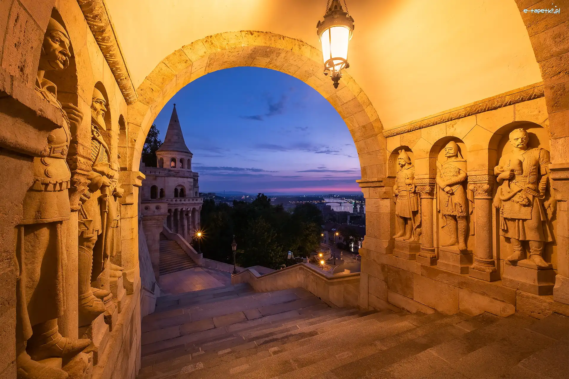 Budapeszt, Baszta Rybacka, Dzielnica Varkerulet, Węgry, Guardians of the Bastion, Zabytek
