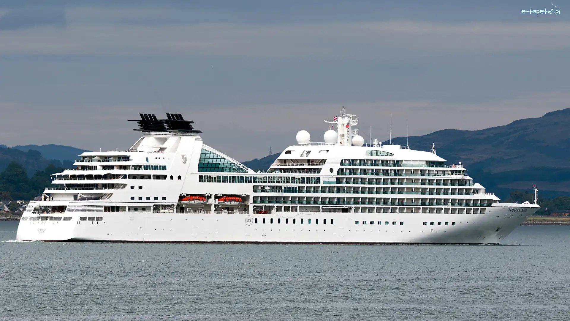 Statek pasażerski, Liniowiec, Wycieczkowy, Morze, MV Seabourn Quest