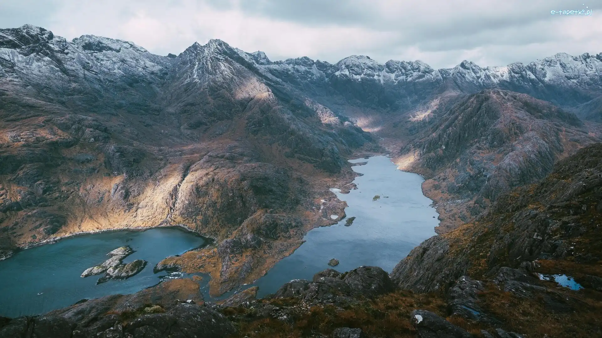 Szkocja, Jezioro, Loch Coruisk, Cuillin Hills, Góry, Skye, Wyspa