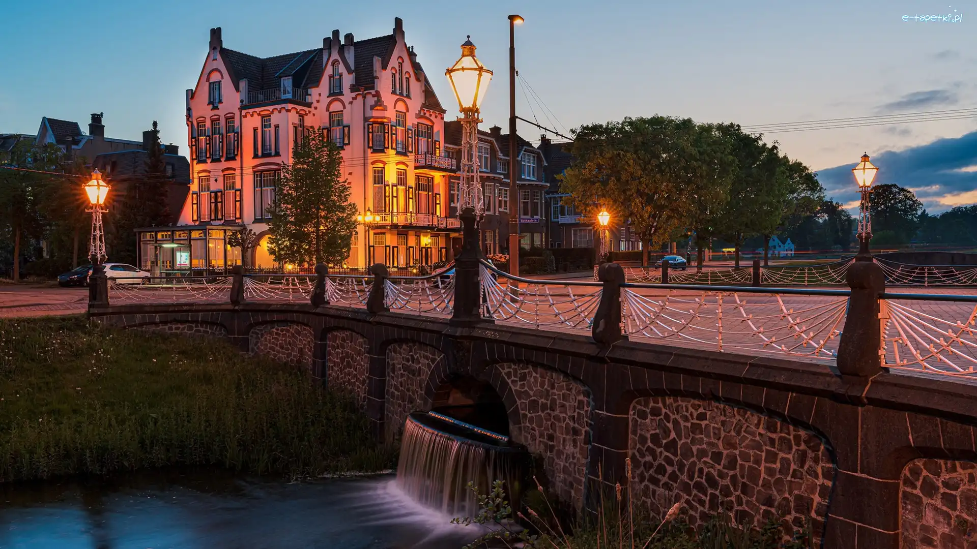Arnhem, Dom, Hotel Molendal, Holandia, Rzeka, Most