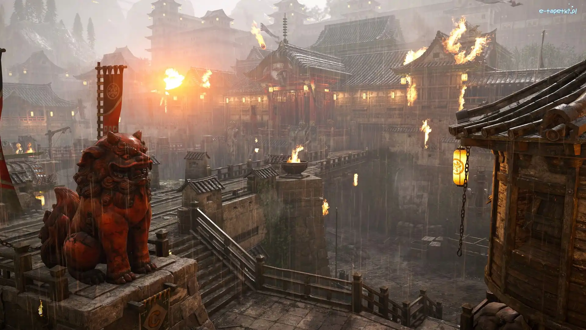 For Honor, Schody, Gra, Ogień, Budynki