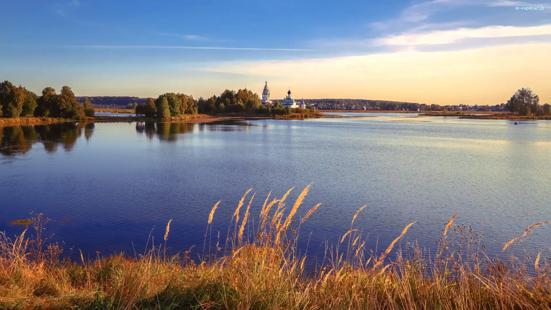Obwód niżnonowogrodzki, Trawy, Klasztor Świętej Trójcy Ostrovo Yezersky, Rosja, Wyspa, Jezioro Toskanka