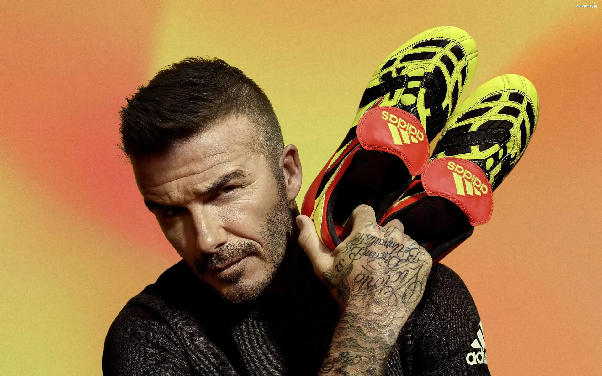 Piłkarz, Buty, David Beckham, Tatuaż, Adidas