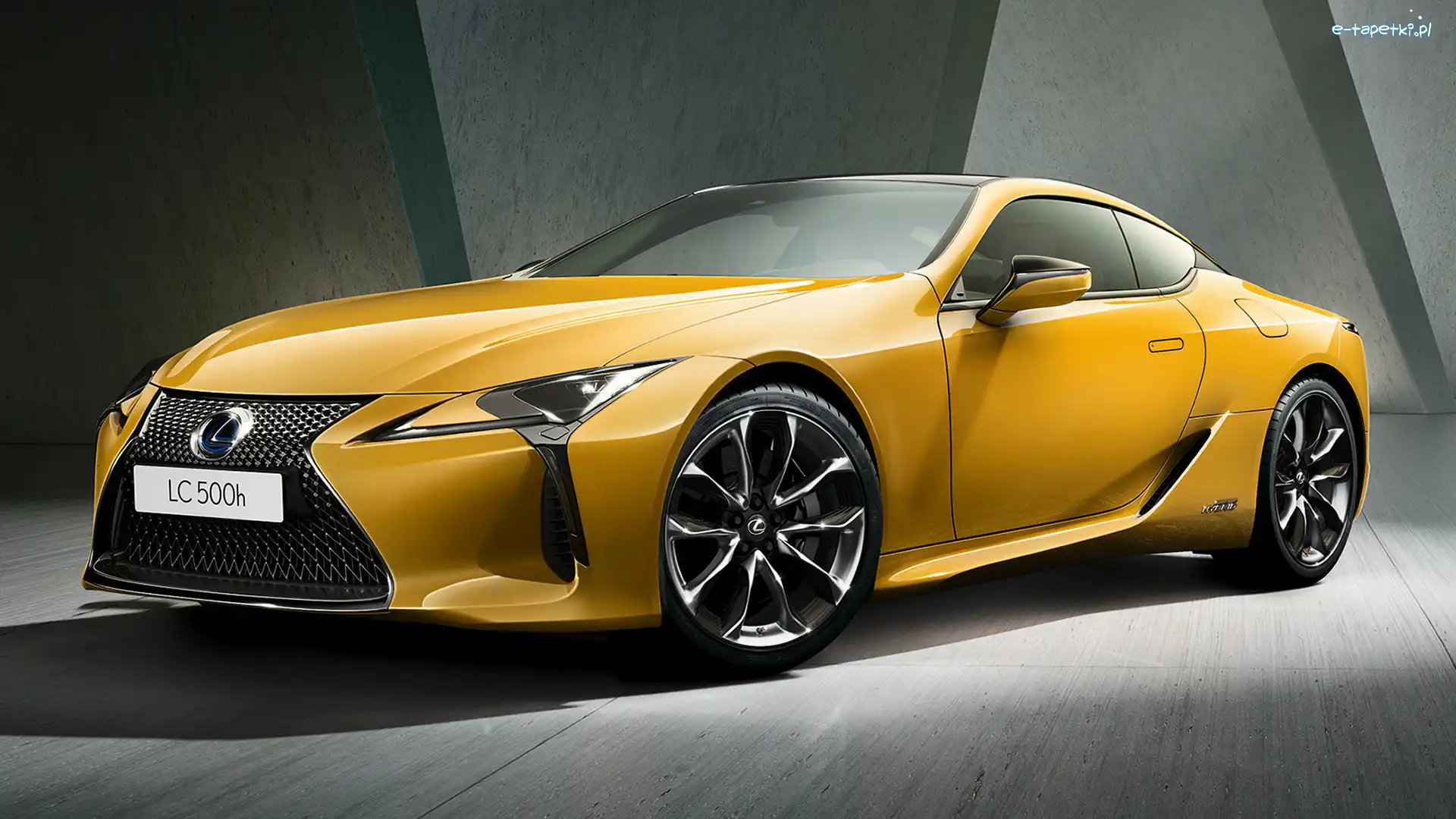Lexus LC 500, Bok, Przód, Żółty