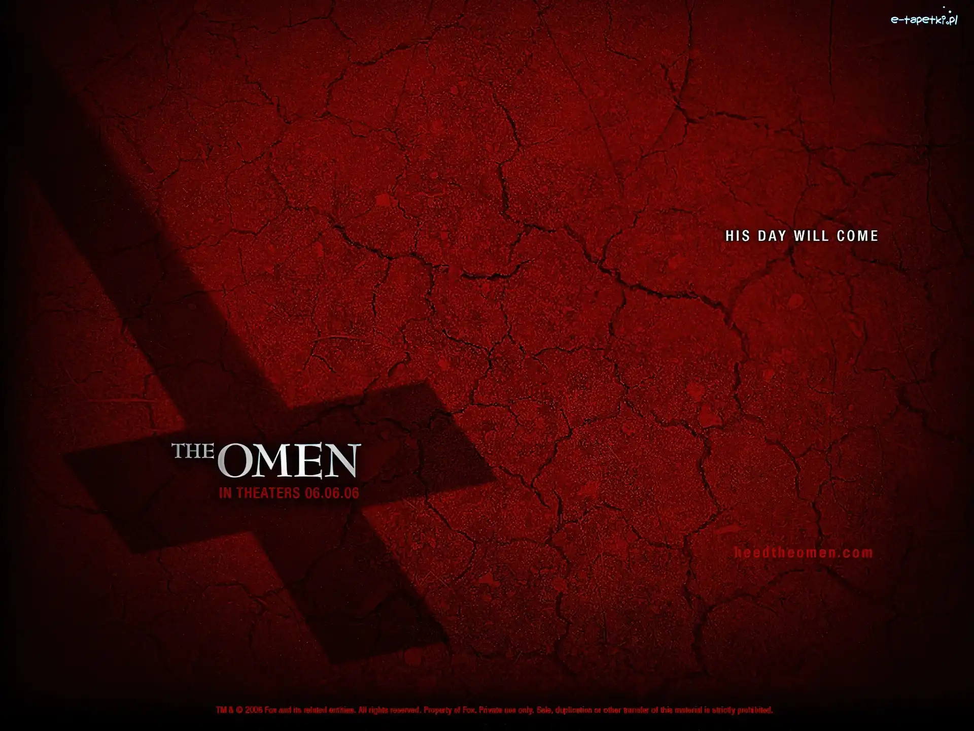 krzyż, ziemia, cień, The Omen