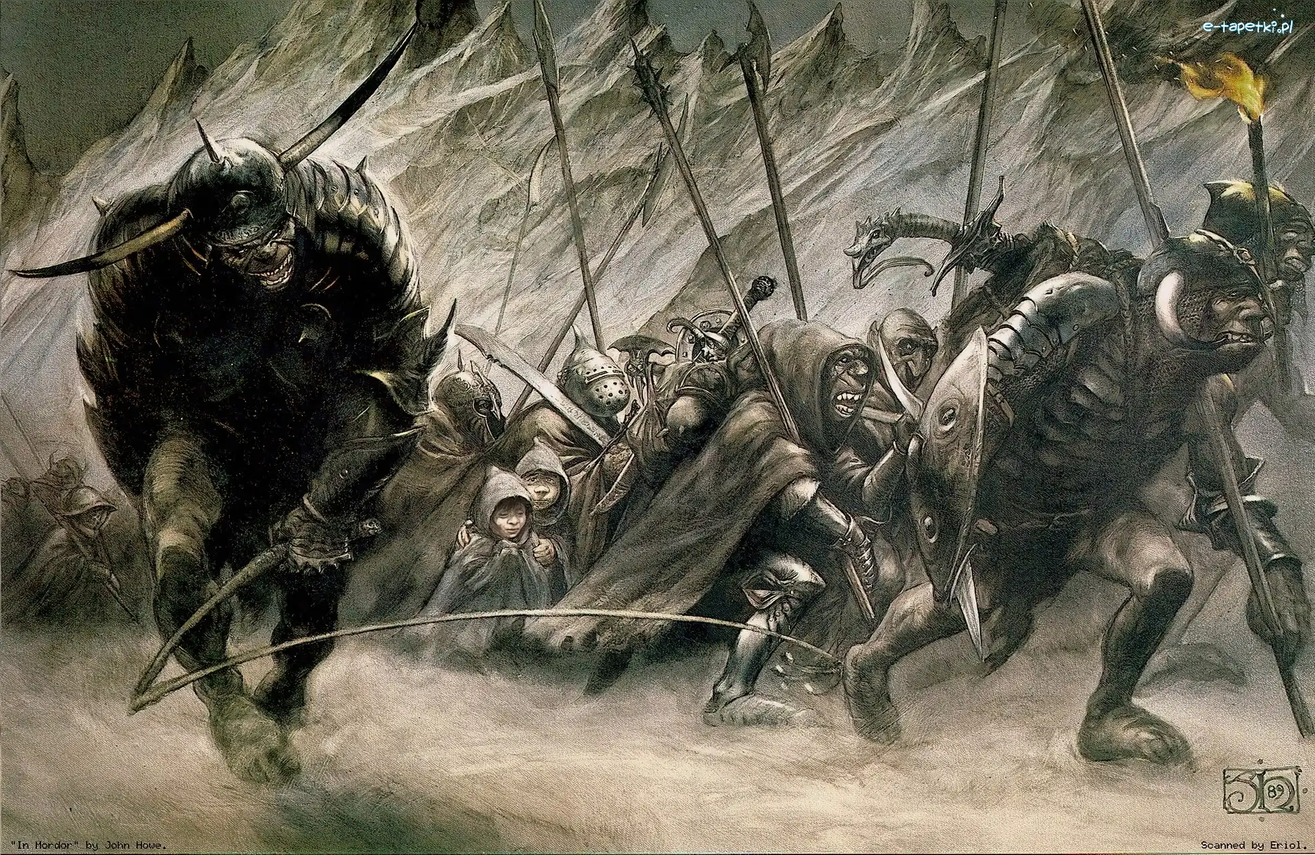 The Lord of The Rings, zbroja, potwory, broń, dzieci