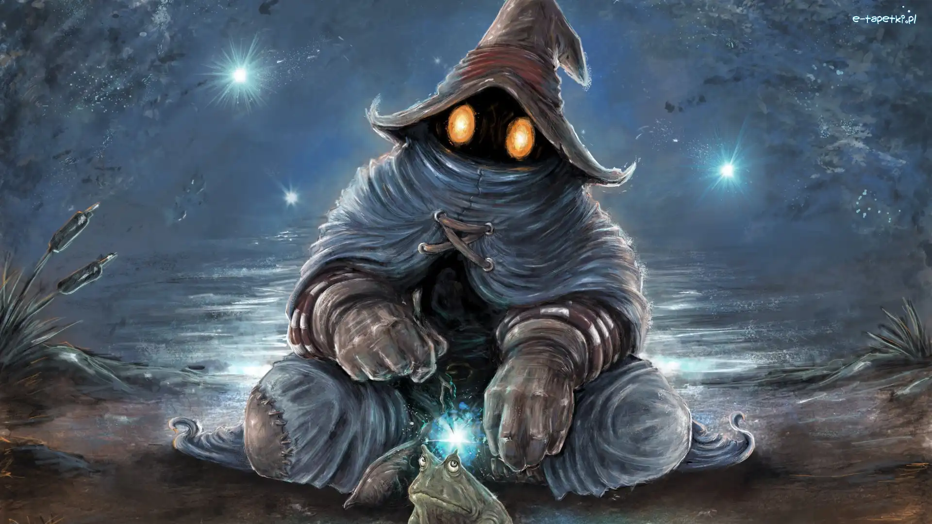Final Fantasy, Black Mage, Gra, Grafika, Czarny Mag, Żaba