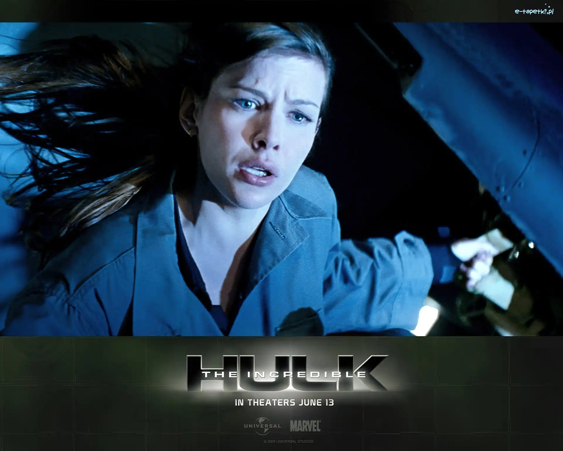 The Incredible Hulk, twarz, Liv Tyler, przerażenie, koszula