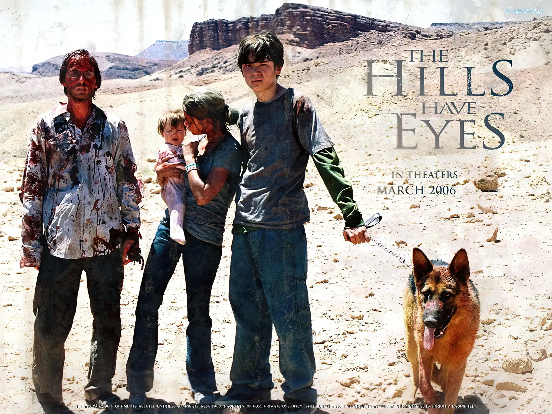 postacie, horror, pies, krew, wzgórza, The Hills Have Eyes
