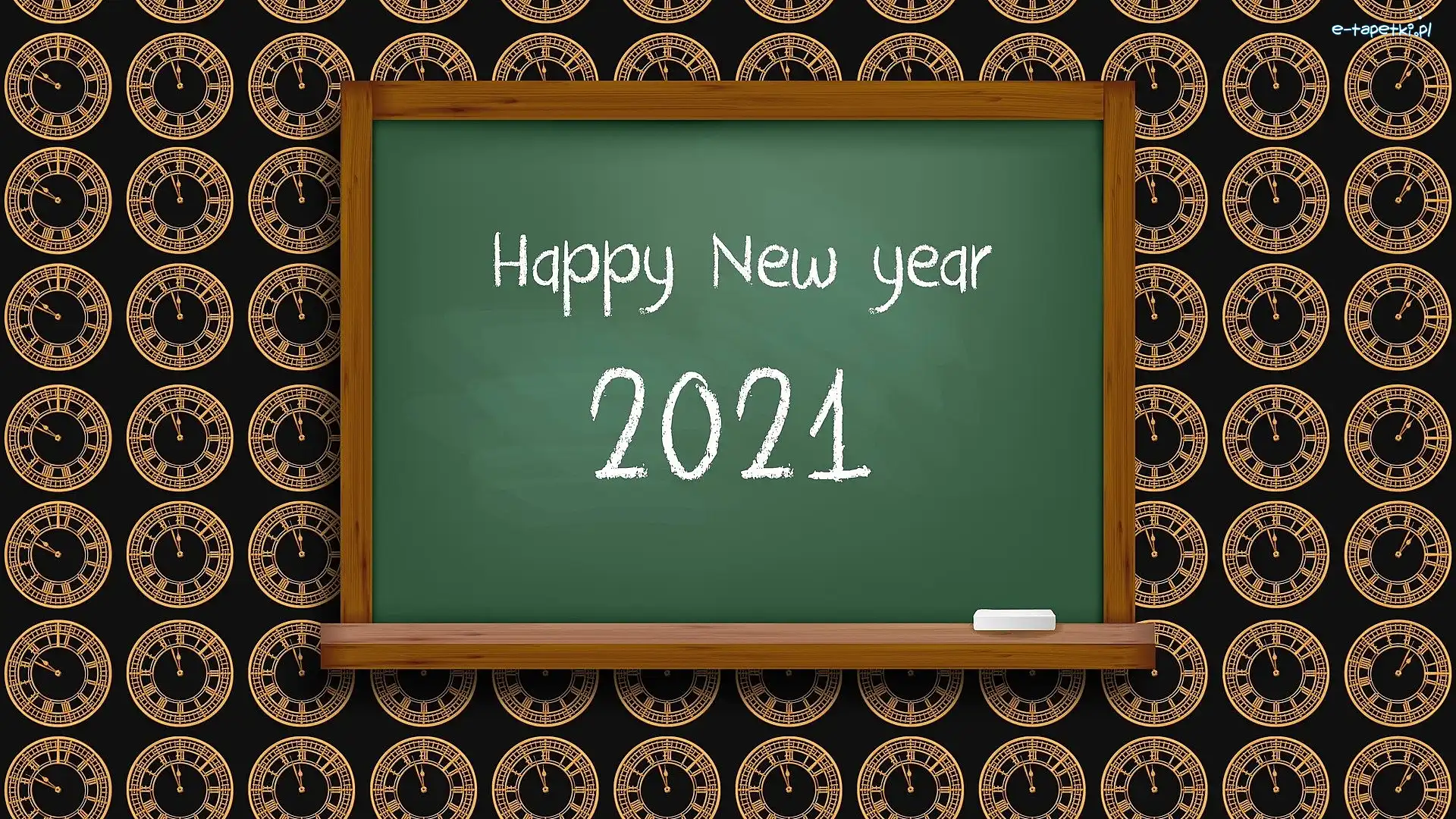 Ciemne, Tablica, Zegary, Tło, 2021, Nowy Rok