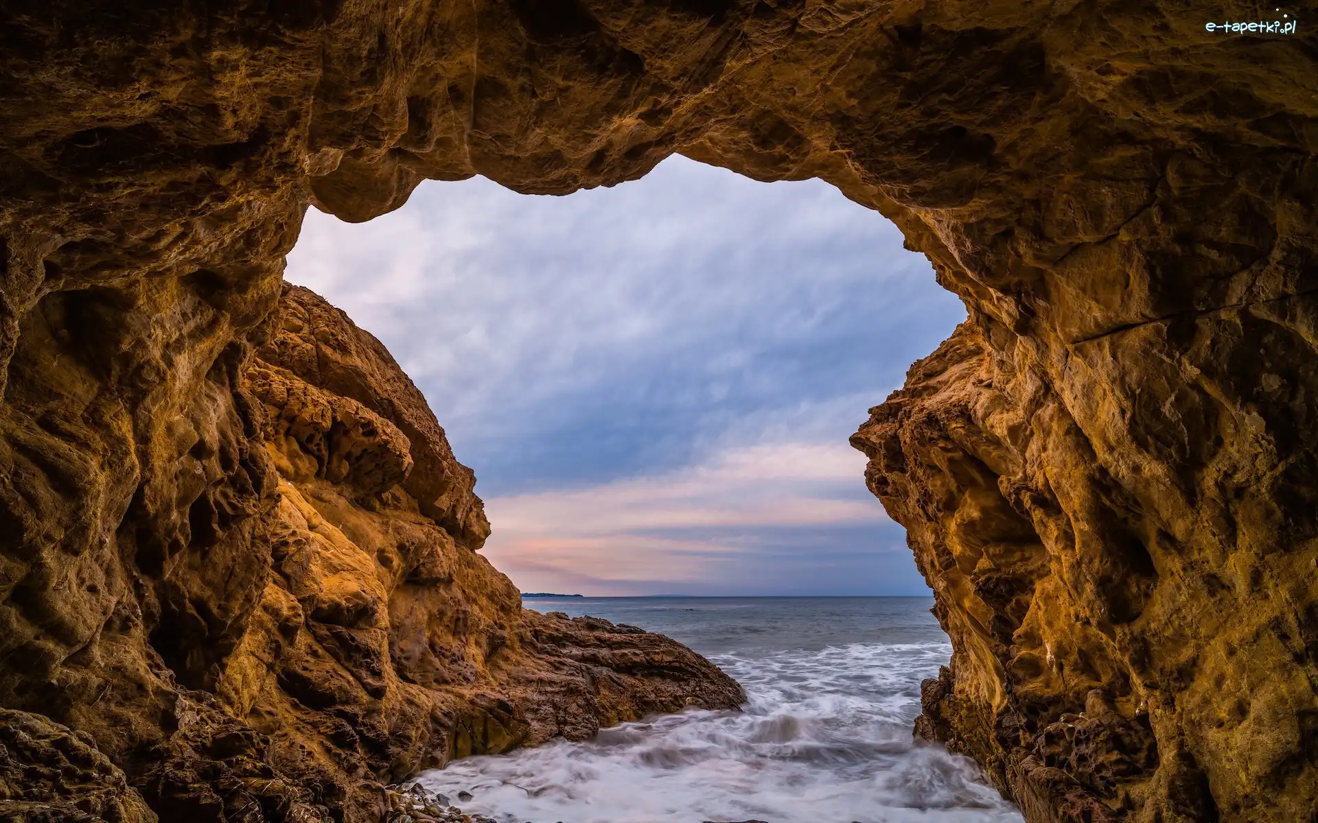 Kalifornia, Leo Carillo Beach, Malibu, Stany Zjednoczone, Skały, Morze