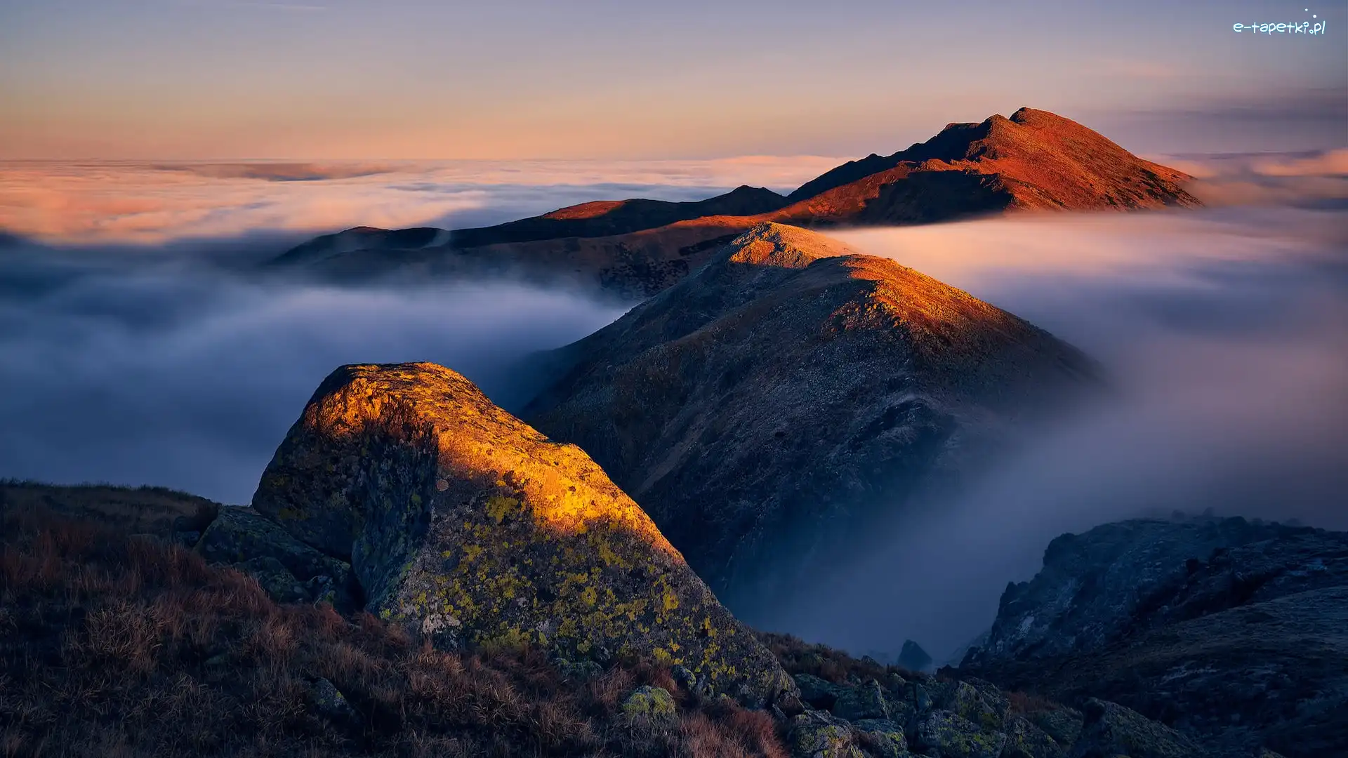 Dziumbier, Mgła, Szczyt, Słowacja, Tatry Niżne, Góry
