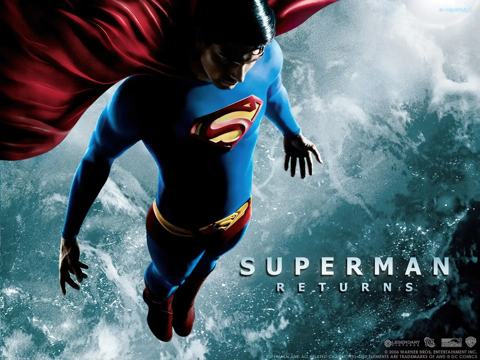 Brandon Routh, niebo, leci, Superman Returns