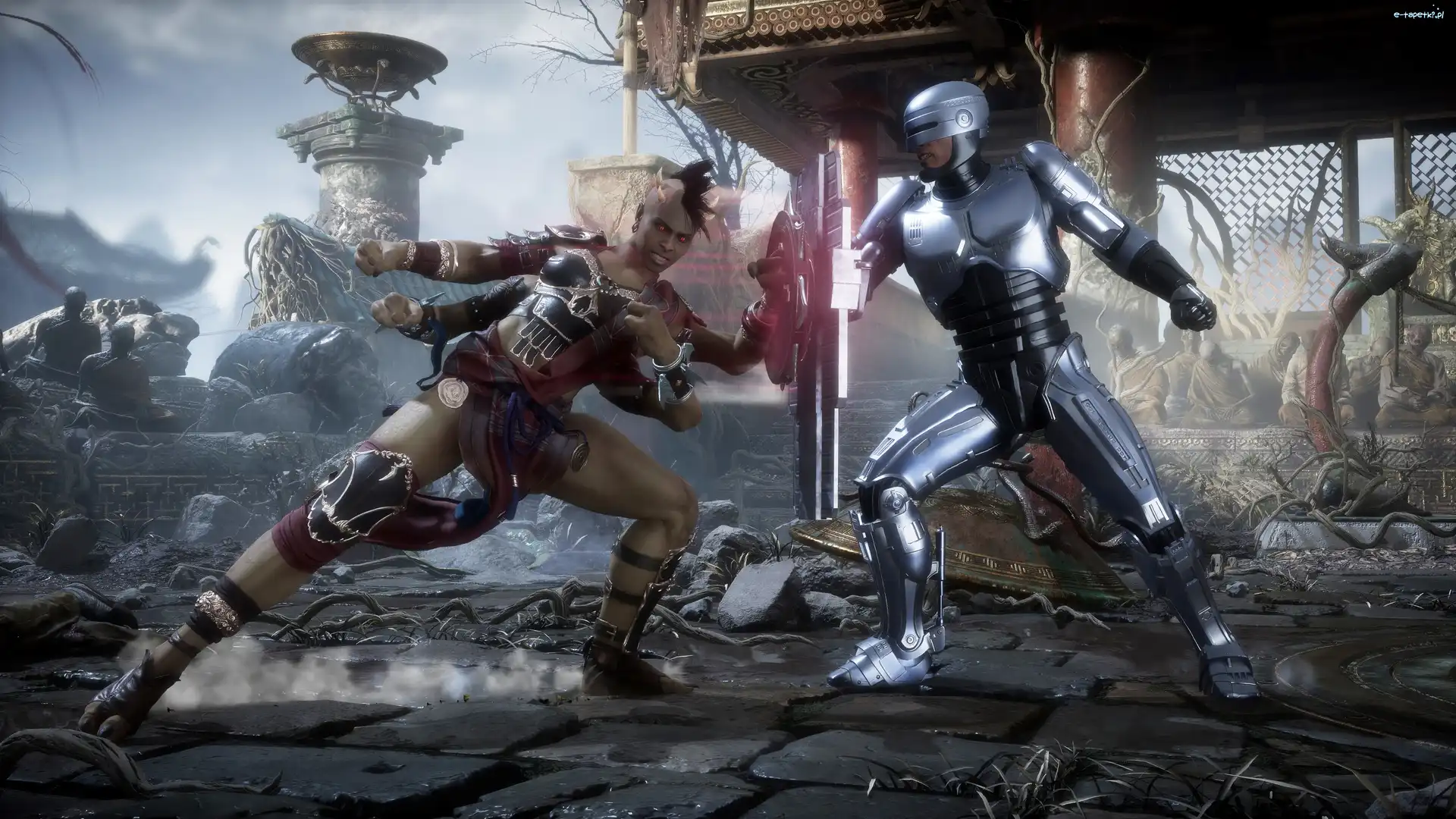 RoboCop, Walka, Czteroręka, Mortal Kombat 11 Aftermath, Gra, Sheeva, Królowa
