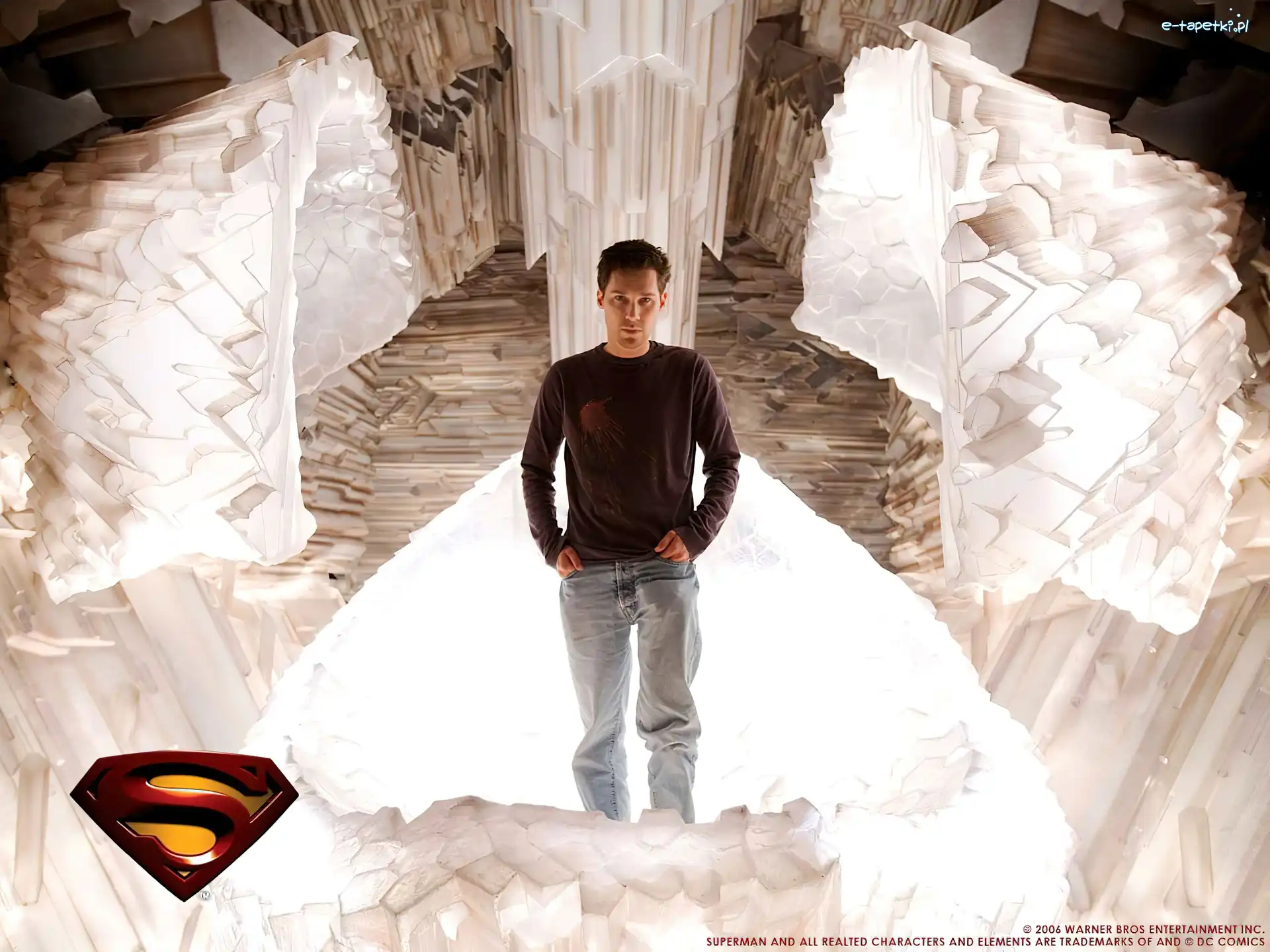 kryształy, jeans, mężczyzna, Superman Returns