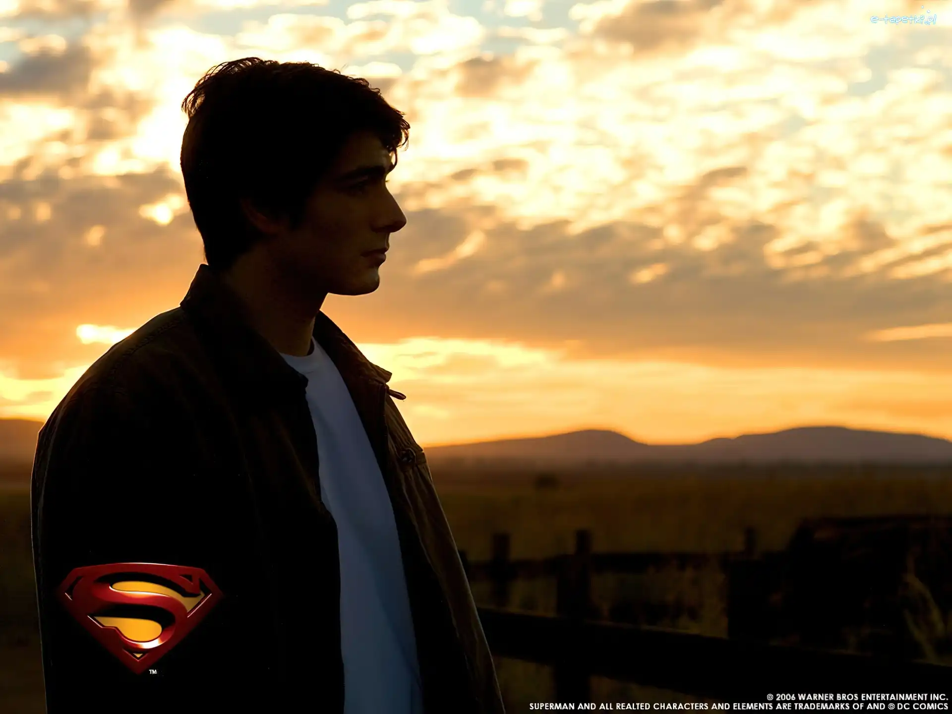 Superman Returns, zachód, Brandon Routh, smutny, płot