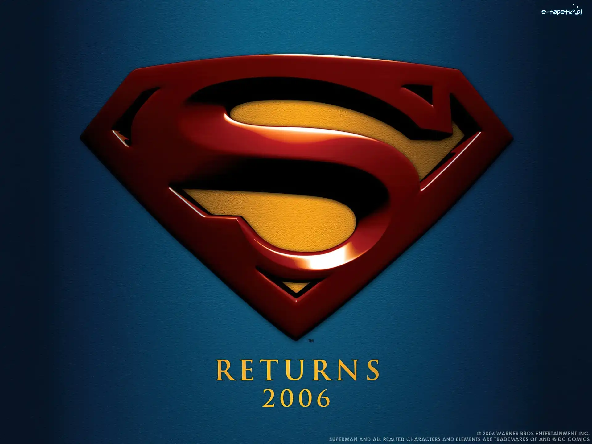 tło, logo, Superman Returns