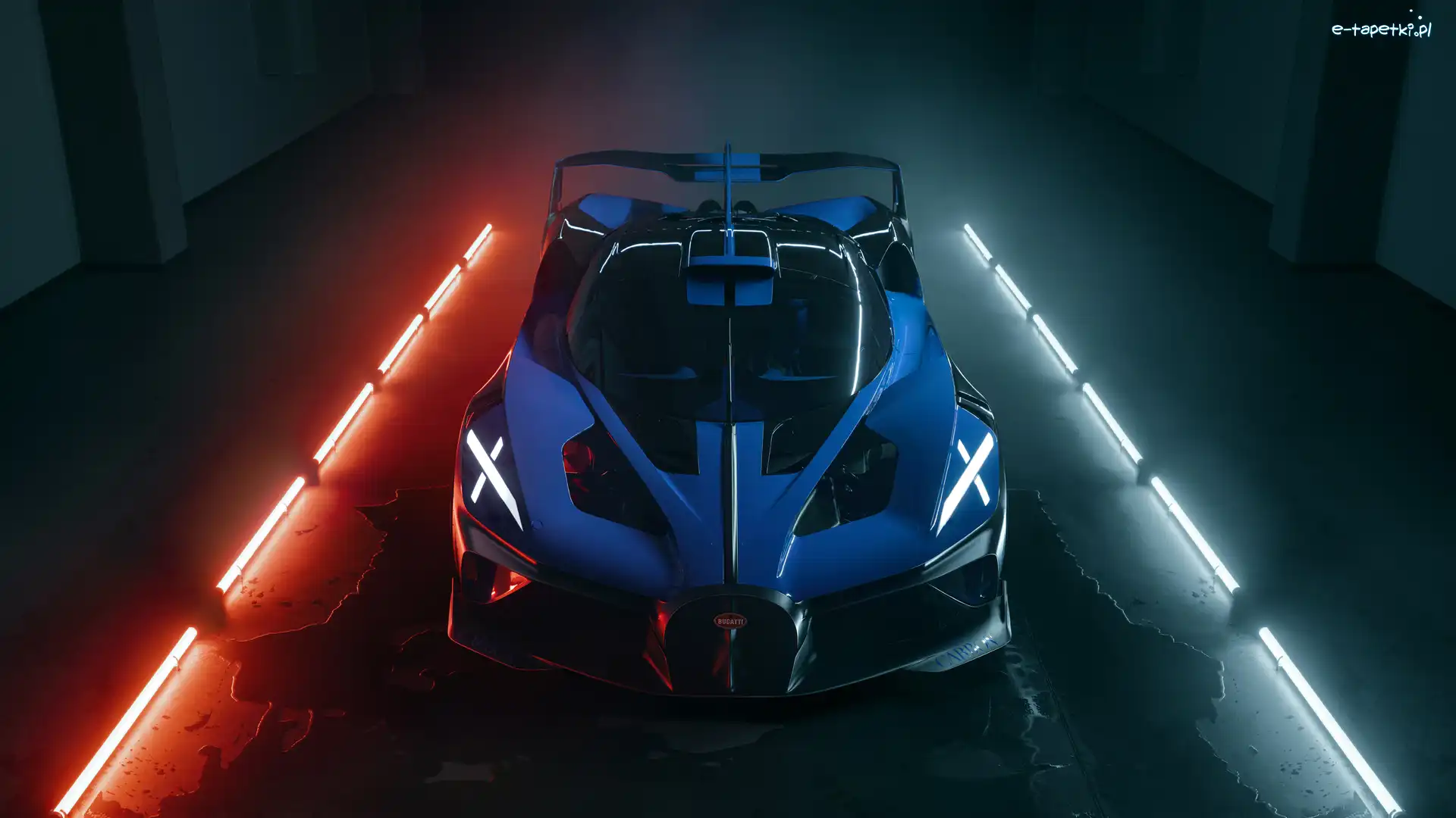 3D, Bugatti Bolide, Niebieski