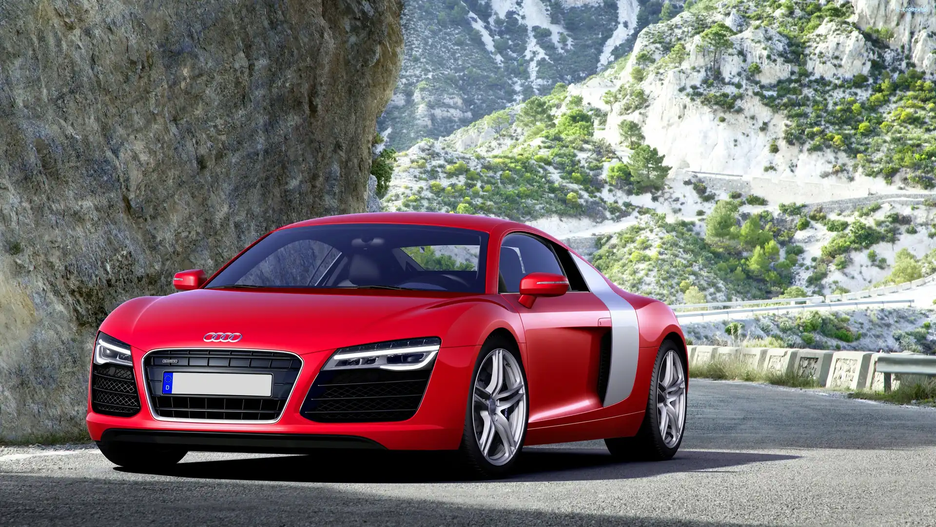 2013, Audi R8, Czerwone