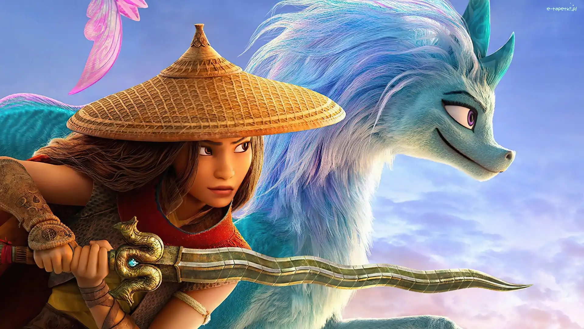Fantasy, Raya i ostatni smok, Księżniczka, Wojownicza, Film animowany, Postać Raya, Odważna, Raya and the Last Dragon