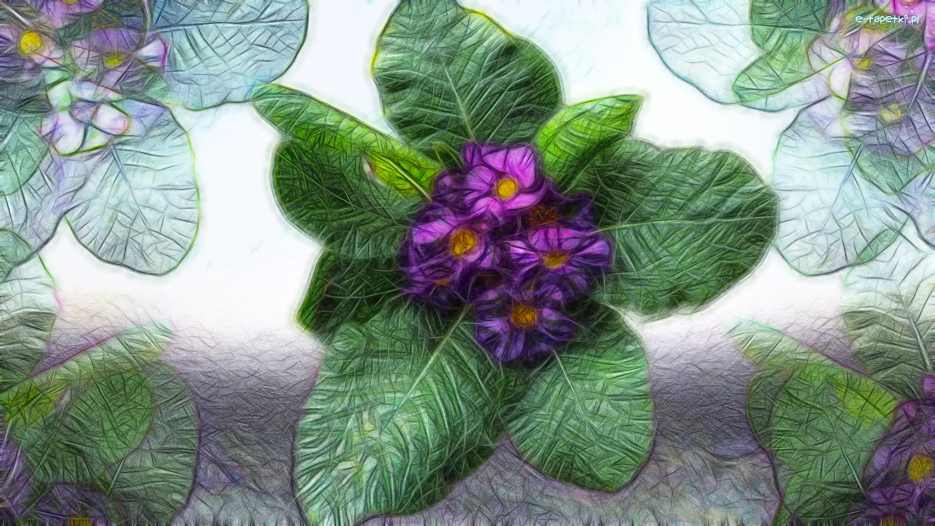 Fractalius, Pierwiosnki, Kwiaty