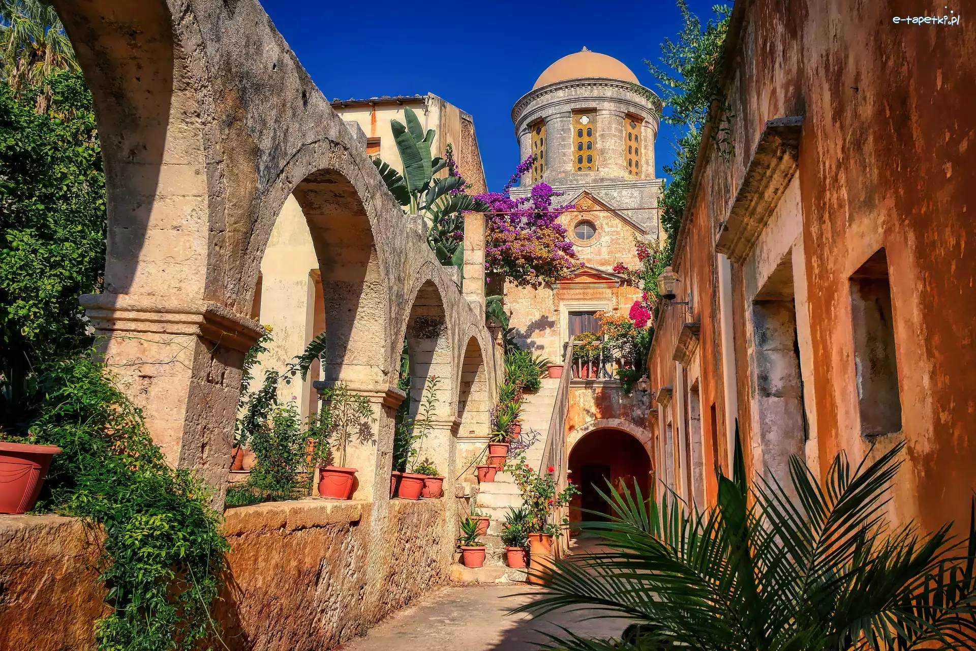 Agia Triada Tzagaroli, Grecja, Kreta, Klasztor