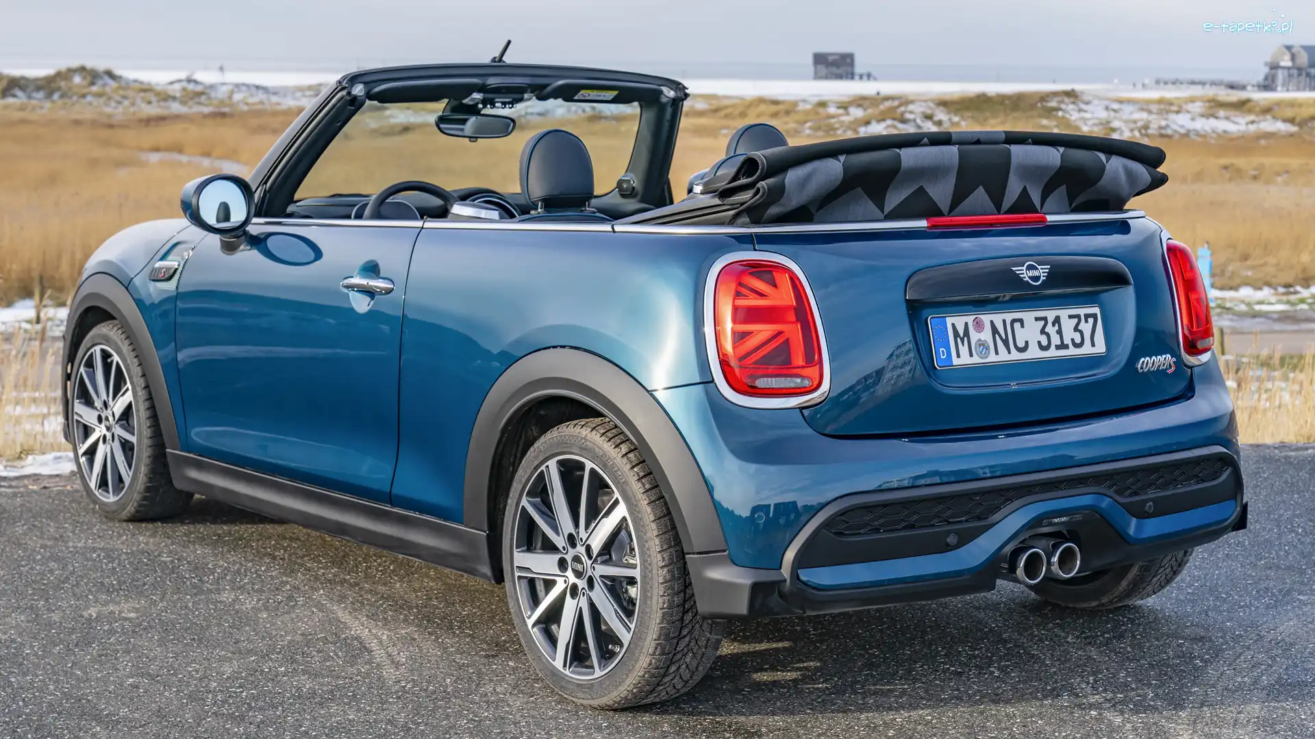 Kabriolet, Mini Cooper S, Niebieski