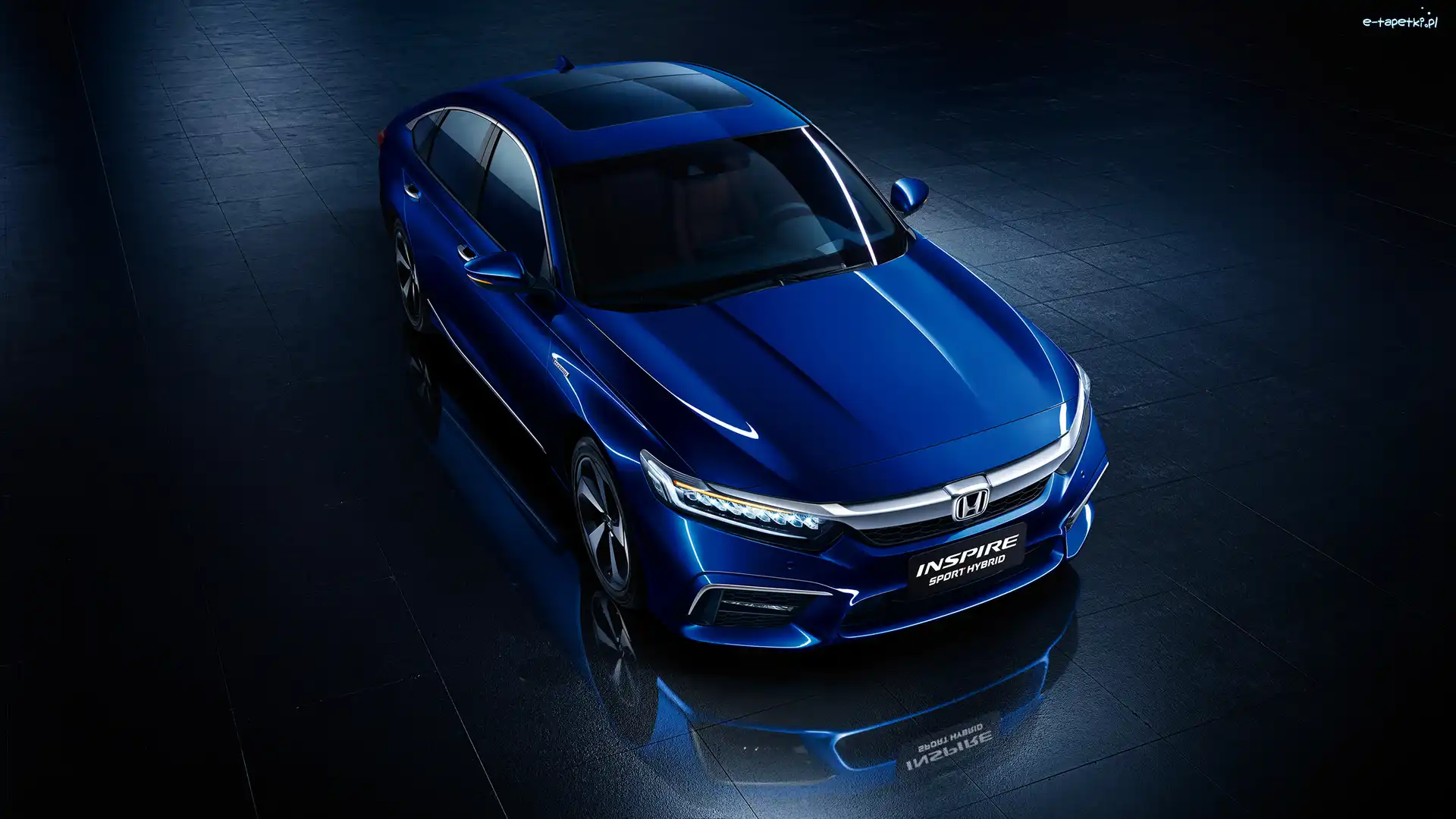 Niebieska, Hybrid, Honda Inspire Sport