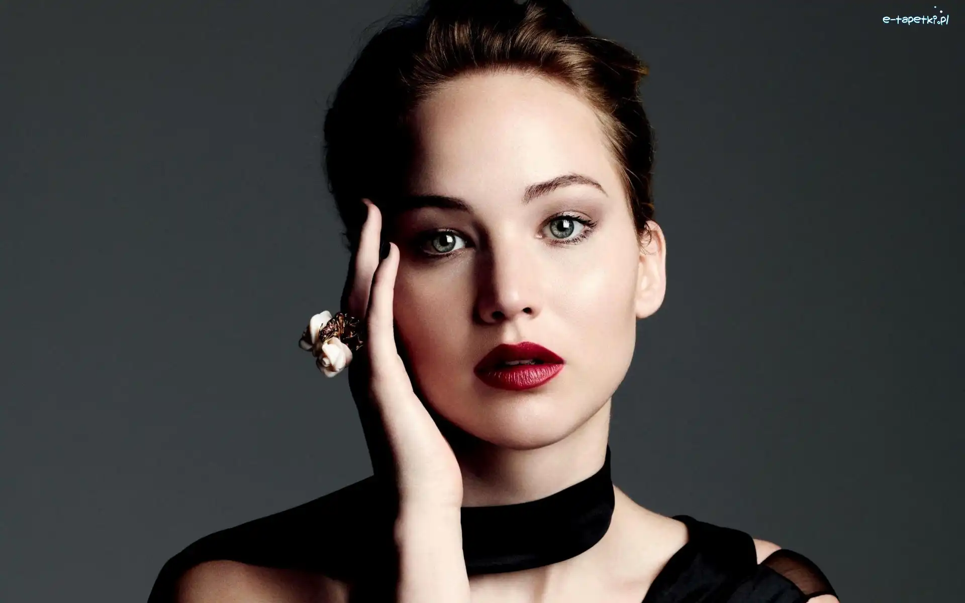 Ręka, Aktorka, Makijaż, Pierścień, Jennifer Lawrence, Kobieta