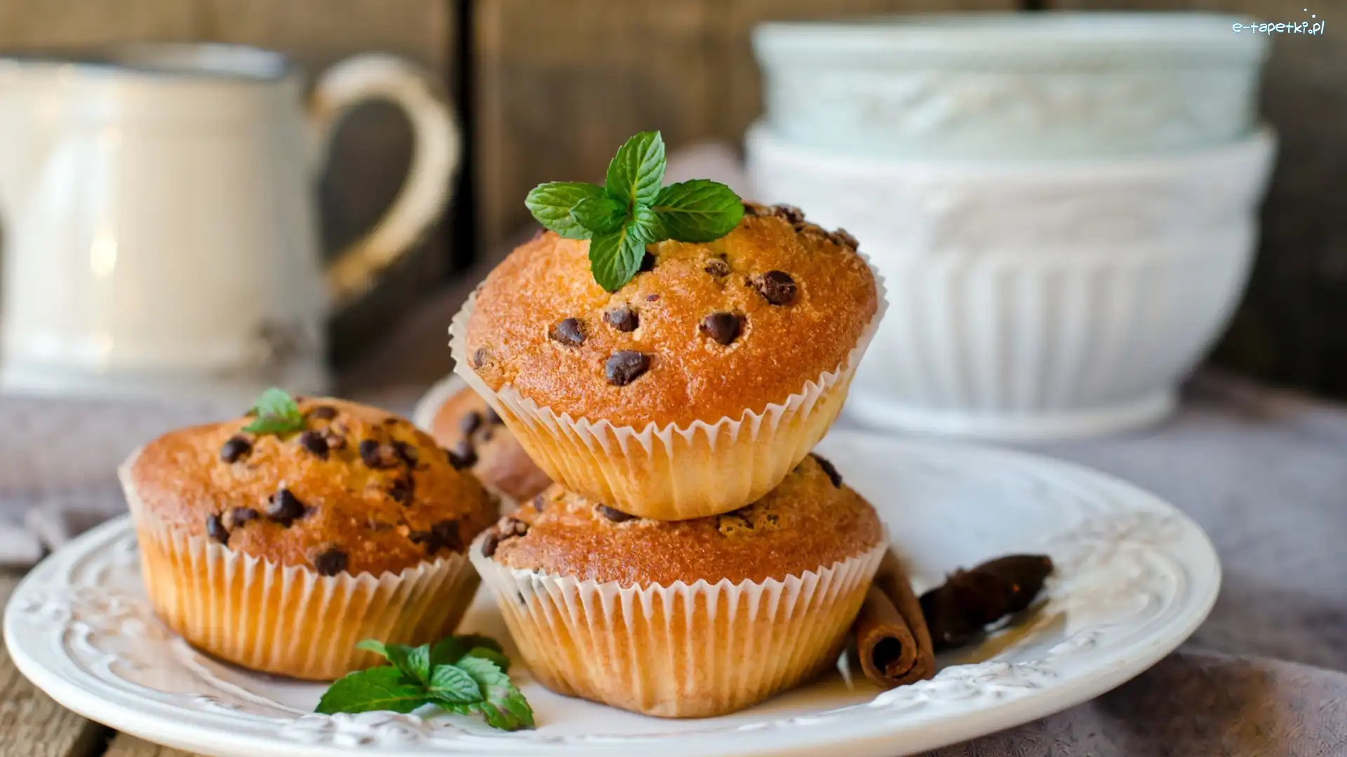 Talerz, Muffinki, Ciastka