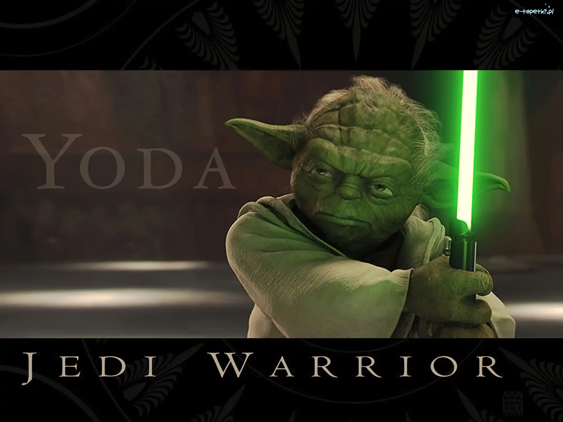 pan Yoda, laser, zielony, Star Wars
