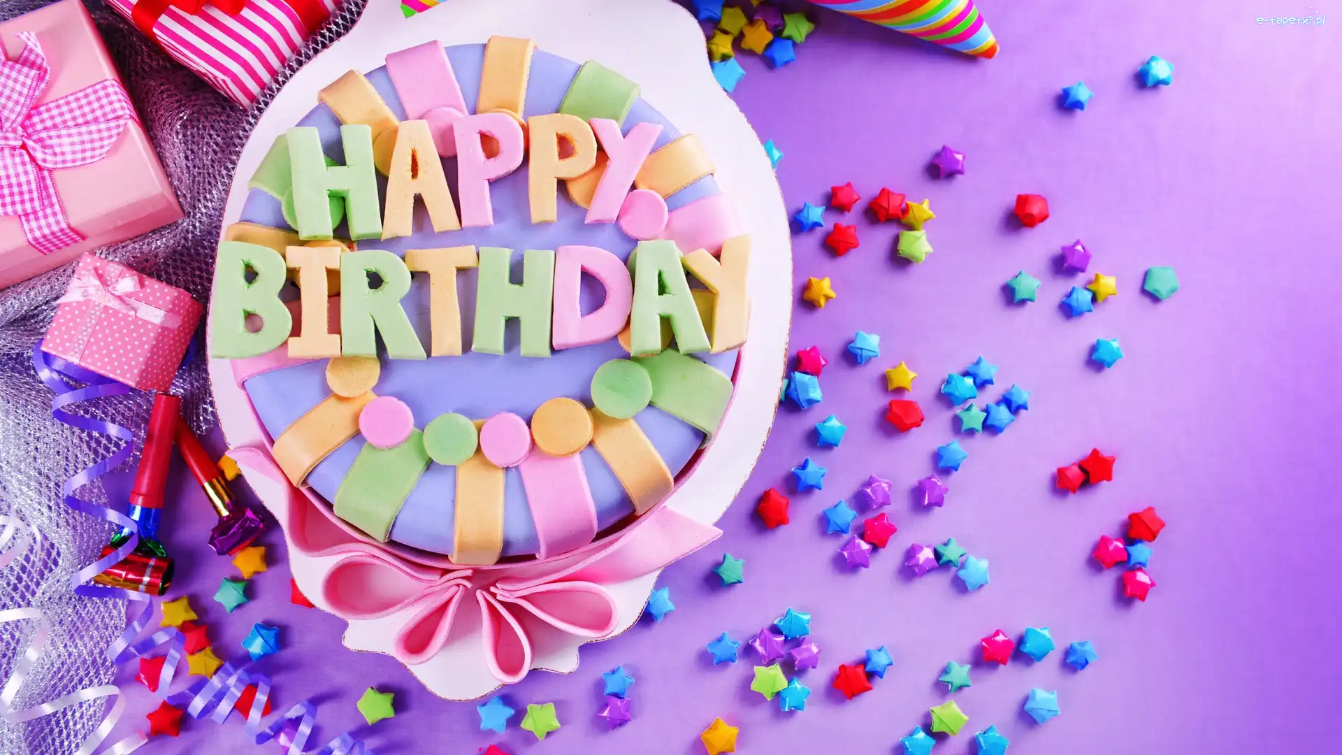 Akcesoria, Urodziny, Birthday, Happy, Prezenty, Urodzinowe, Napis, Tort