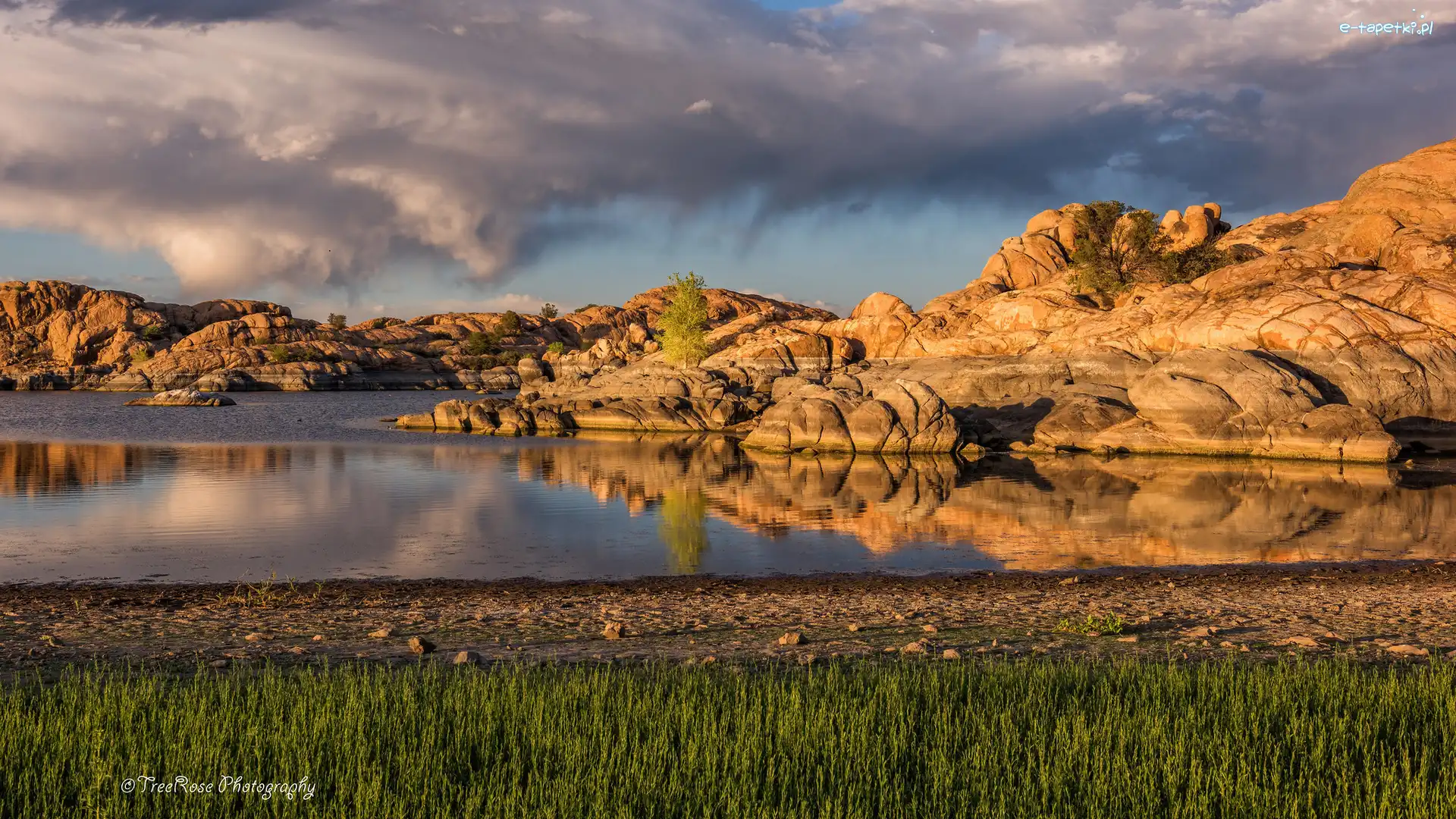 Stany Zjednoczone, Skały, Prescott, Willow Lake, Jezioro, Arizona, Hrabstwo Yavapai