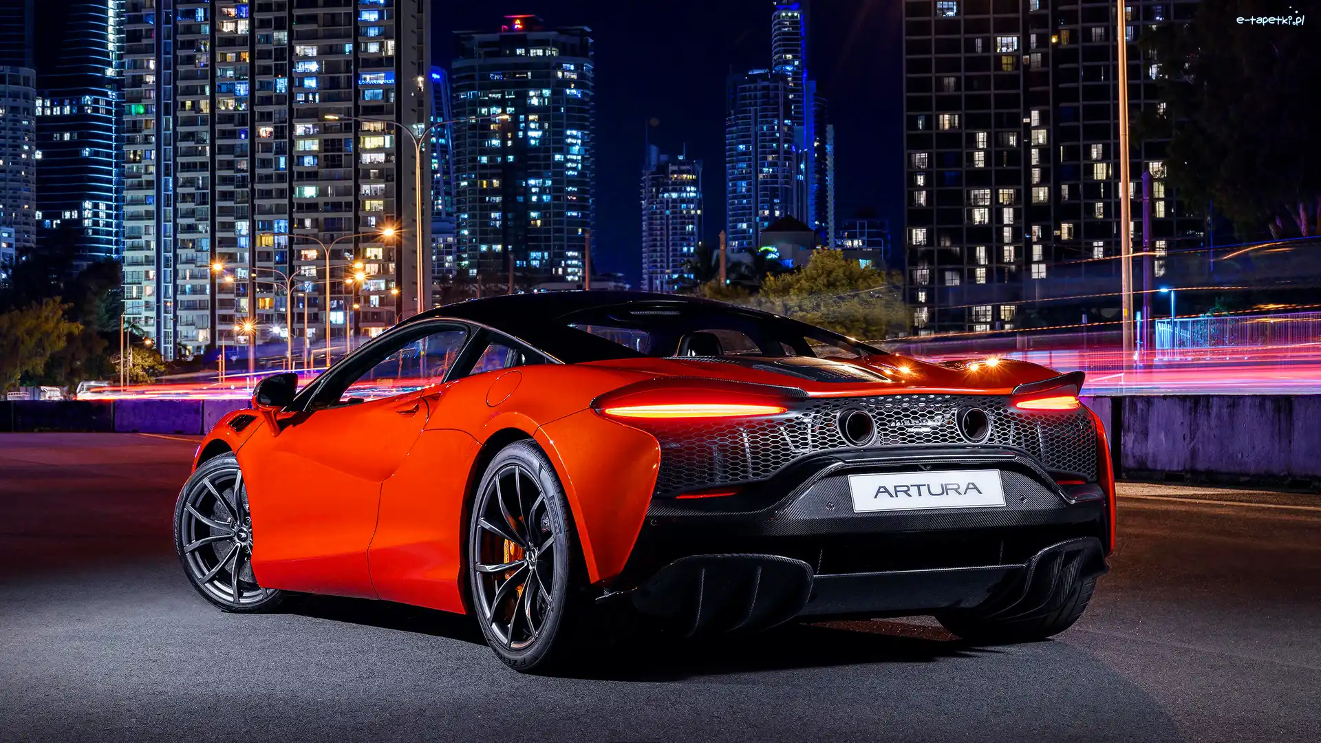 Tył, Czerwony, McLaren Artura