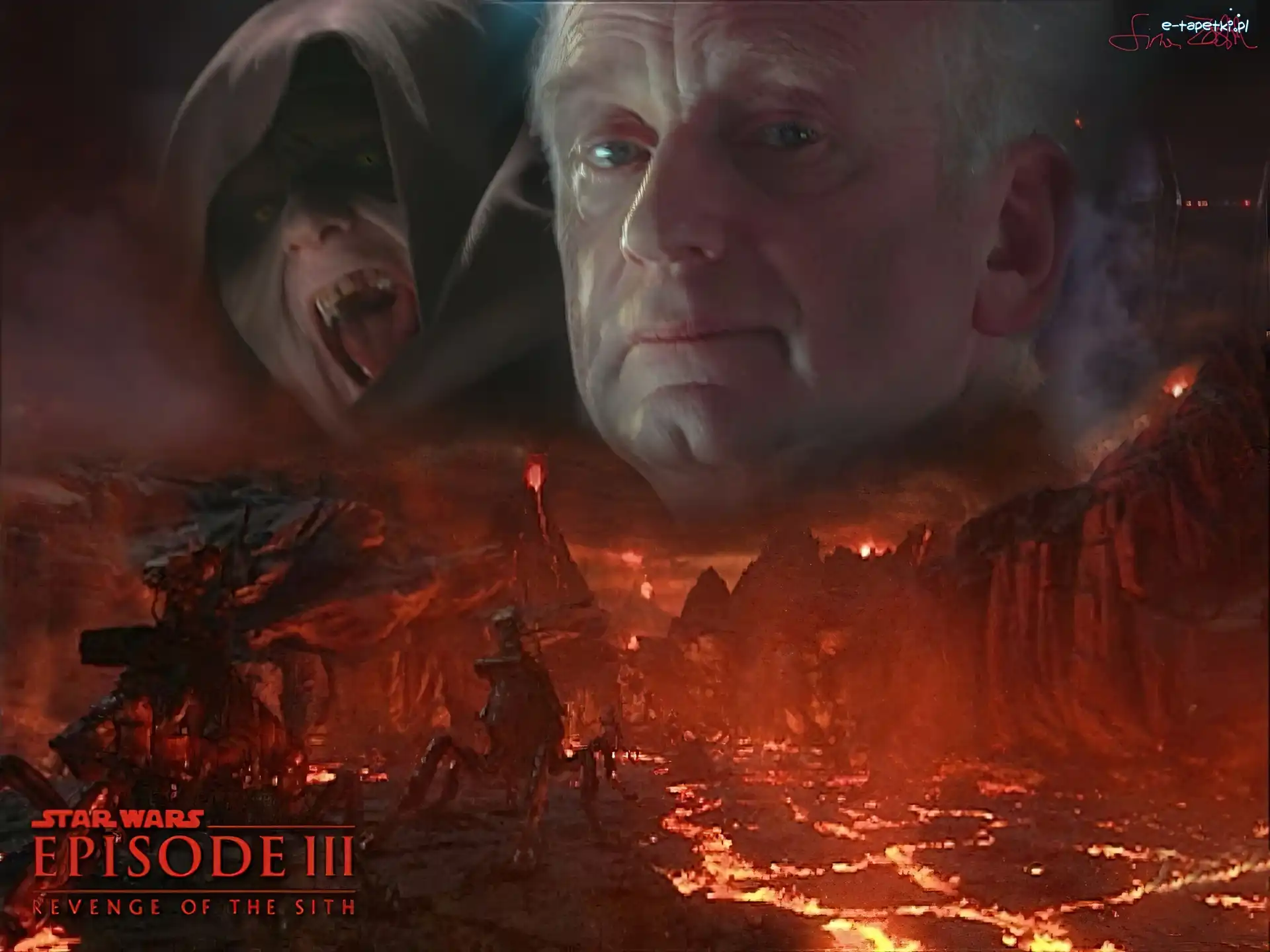 Star Wars, twarz, magma, stwór, mężczyzna