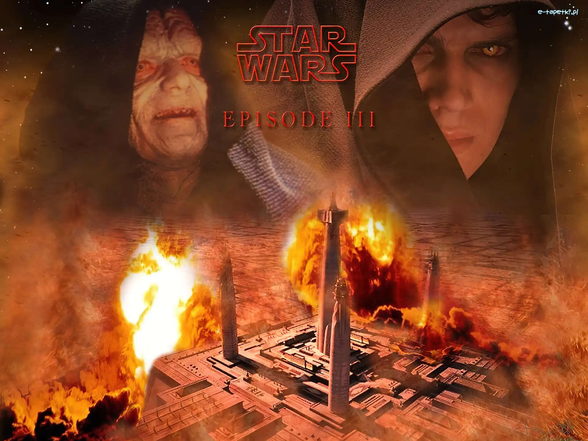 Star Wars, kaptur, postacie, ogień, wybuch