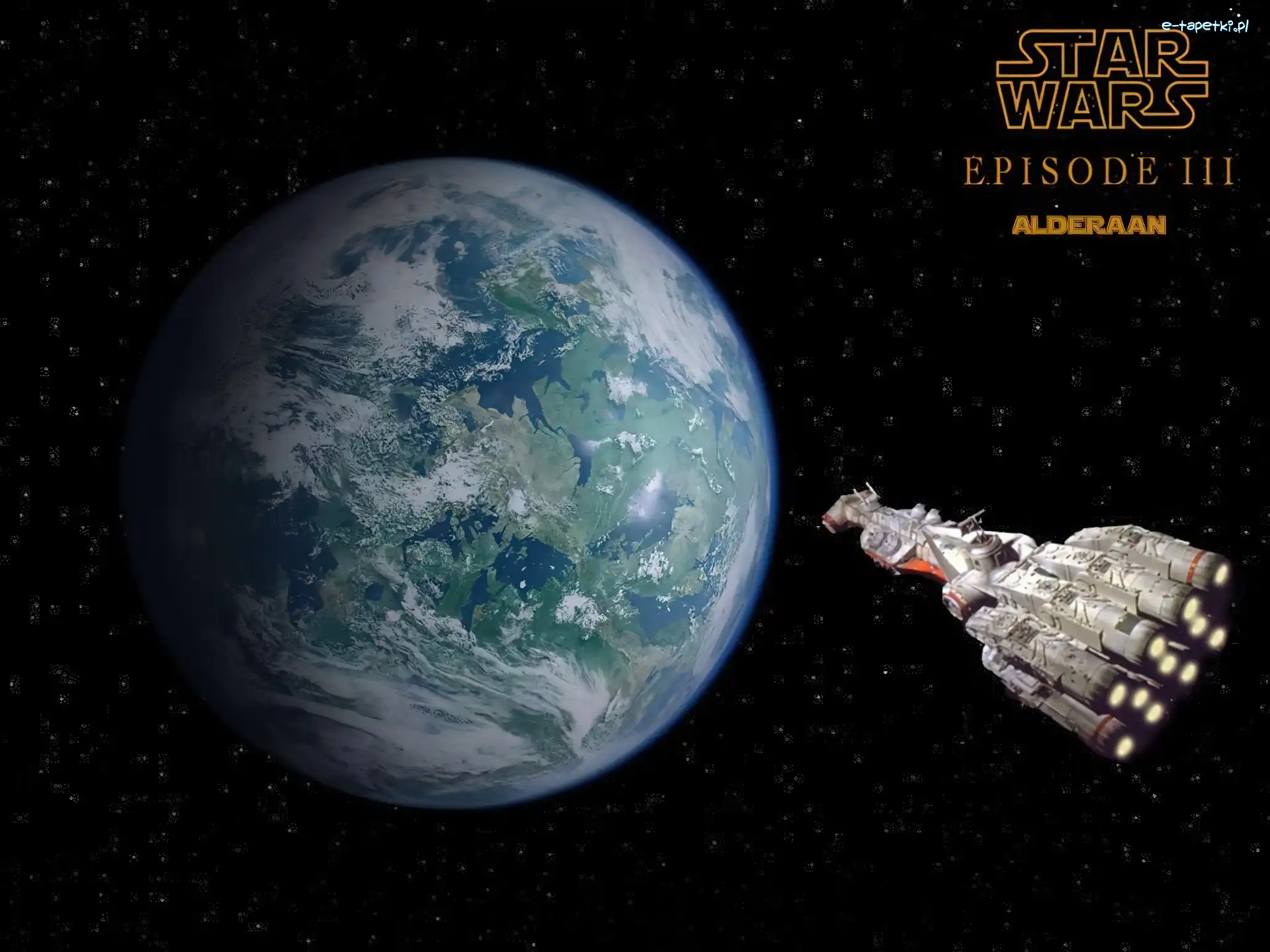 kosmiczny, Ziemia, Star Wars, pojazd