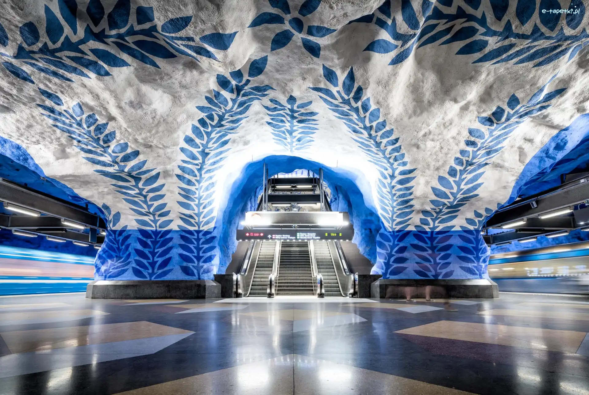 Szwecja, Metro, Sztokholm, Schody ruchome, Eskalator