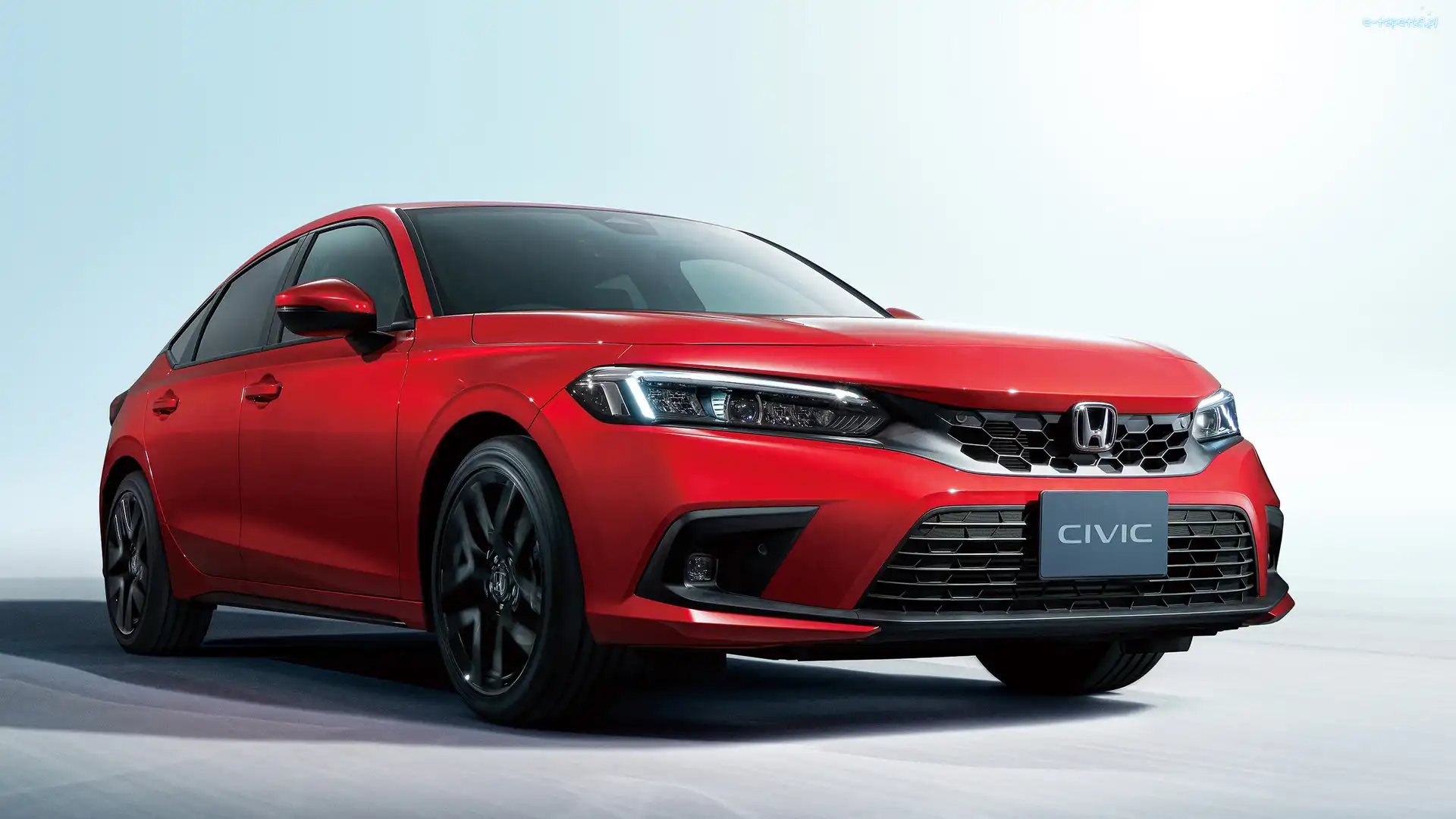Czerwona, Hatchback, Honda Civic