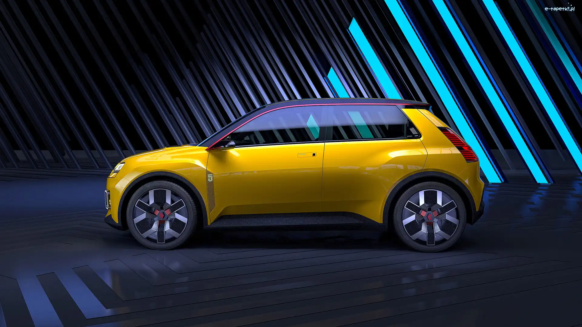 Concept, Bok, Żółty, Renault 5