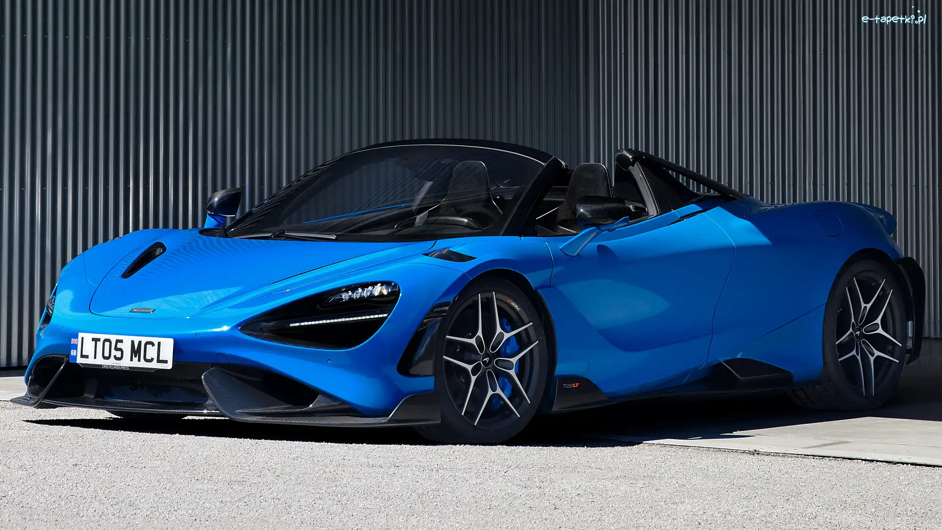 Niebieski, Spider, McLaren 765LT