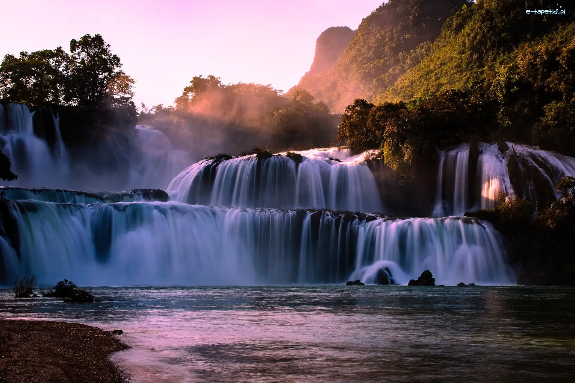 Wietnam, Ban Gioc Waterfall, Wodospad