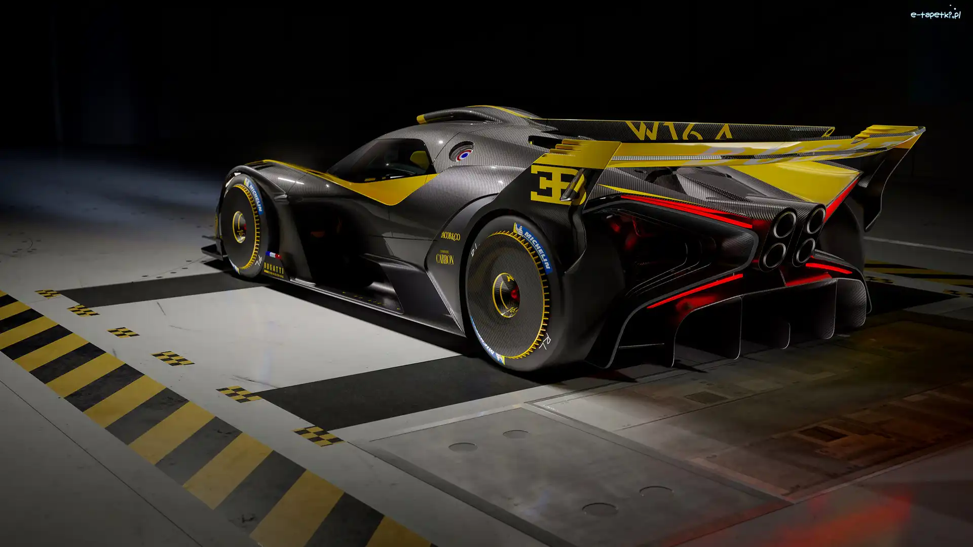 3D, Bugatti Bolide, Żółto-czarne
