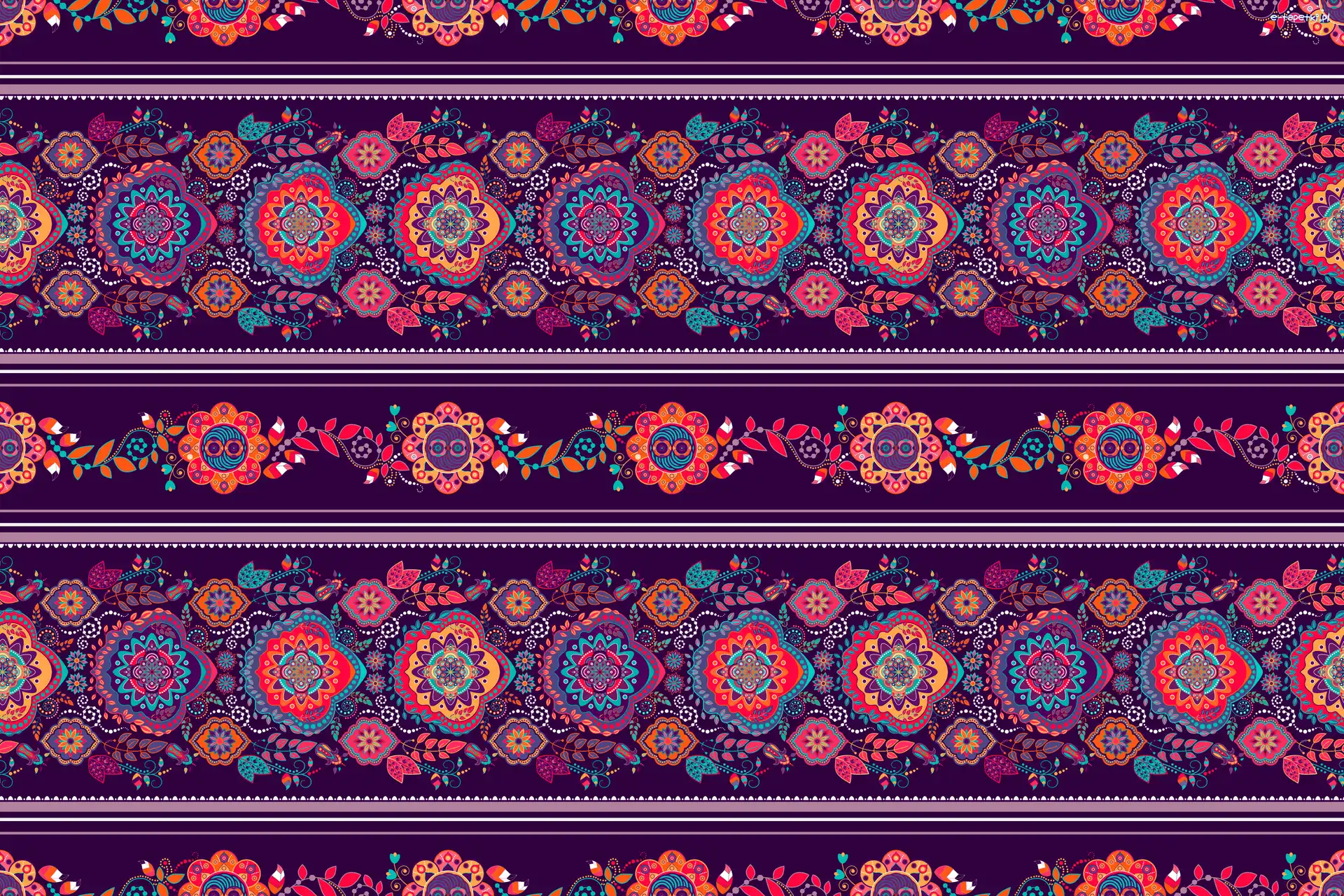 Ornament, Fioletowy, Kwiatowy, Tekstura