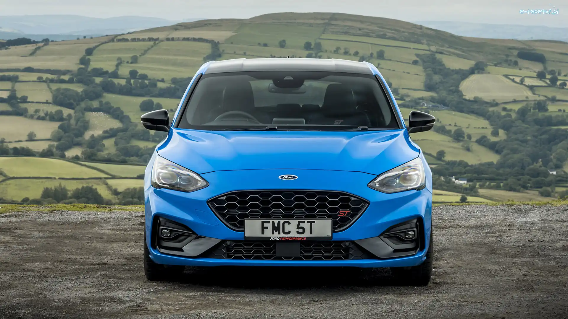 Przód, Ford Focus ST, Niebieski