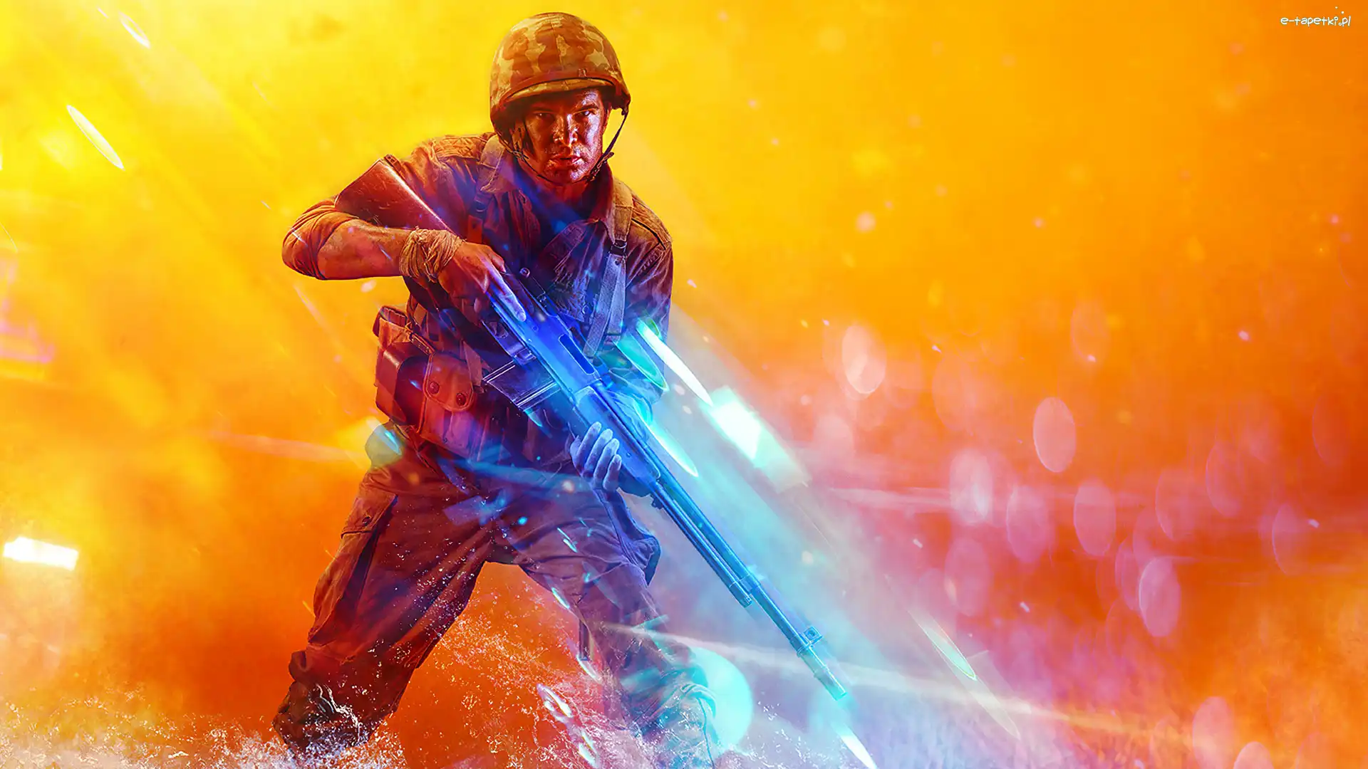 Gra, Żołnierz, Battlefield 5, Broń, Chełm