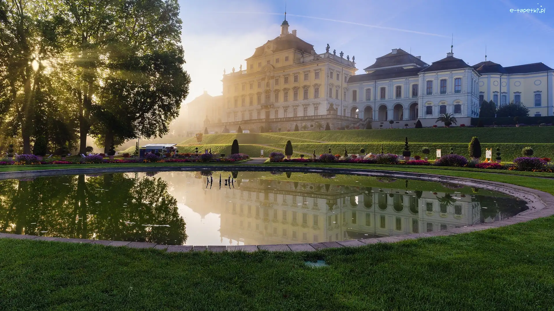 Drzewa, Niemcy, Pałac Ludwigsburg, Park