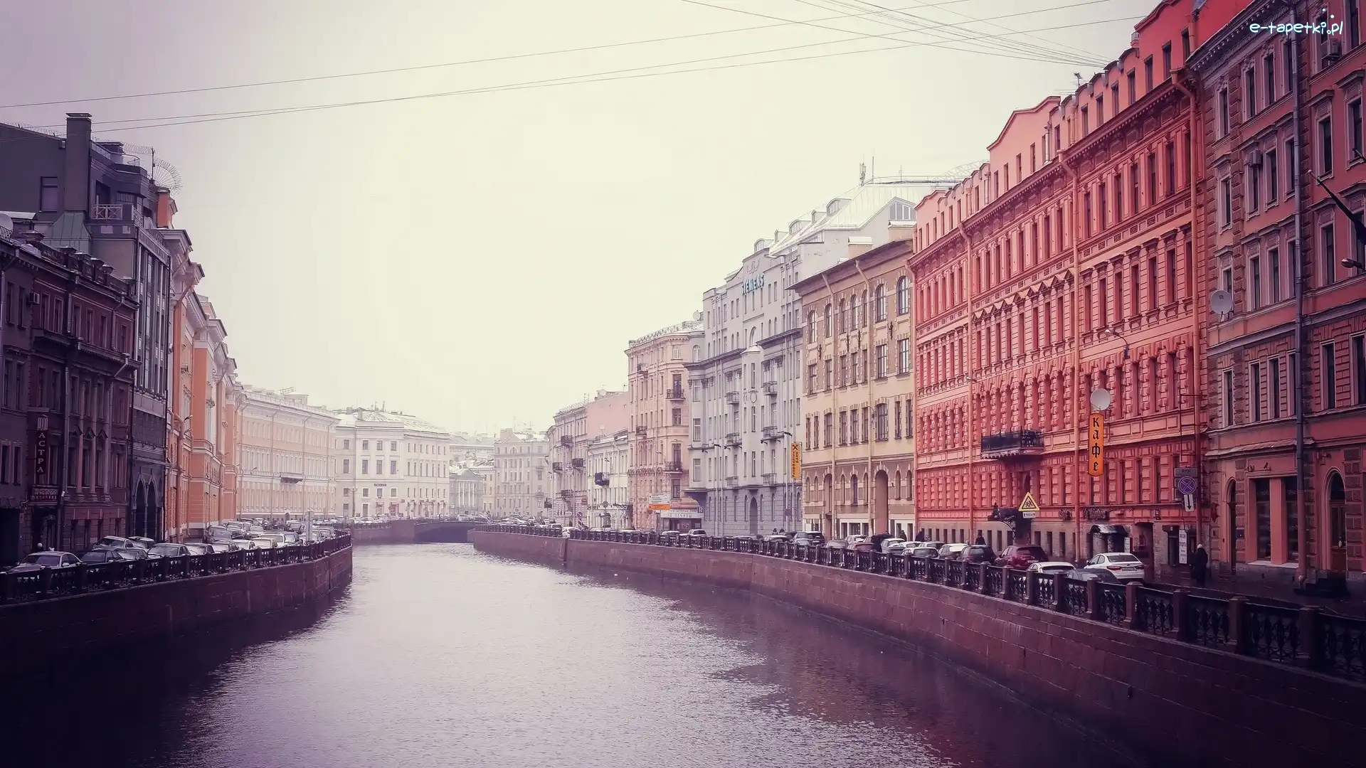 Domy, Rosja, Sankt Petersburg, Rzeka Mojka