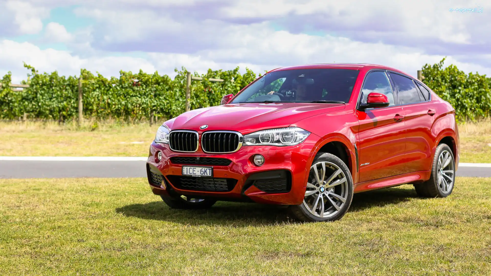 Czerwony, F16, BMW X6